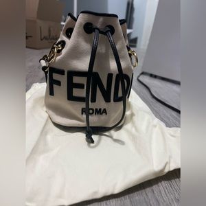 Fendi Beige Mini Bucket Bag